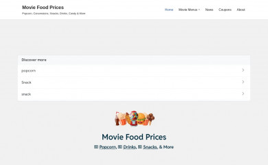 moviefoodprices.com screenshot