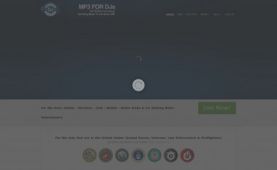mp3fordjs.com screenshot