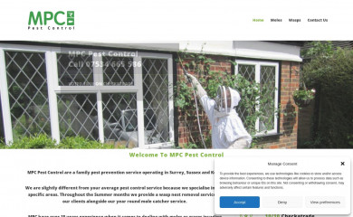 mpcpestcontrol.co.uk screenshot