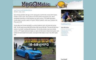 mpgomatic.com screenshot