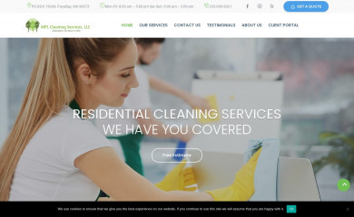 mplcleaningservices.com screenshot