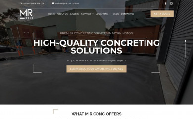 mrconc.com.au screenshot