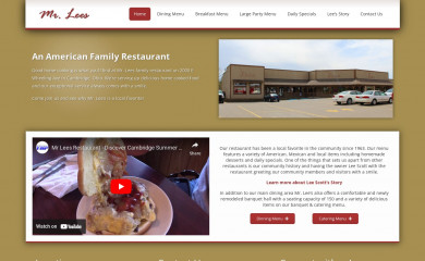 mrleesrestaurant.com screenshot