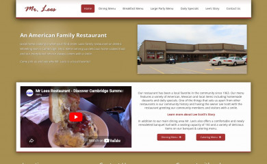 mrleesrestaurant.com screenshot