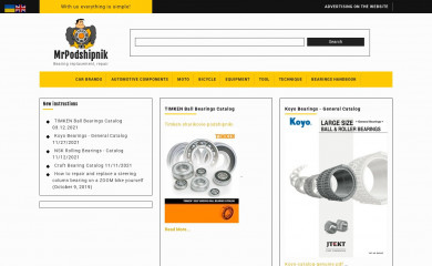 mrpodshipnik.info screenshot