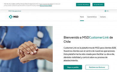 msdcustomerlink.cl screenshot