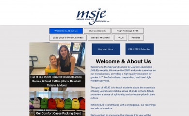 msfje.org screenshot