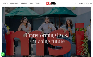 msi.edu.lk screenshot