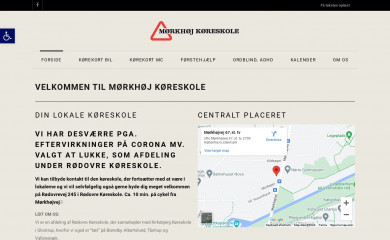 mørkhøjkøreskole.dk screenshot