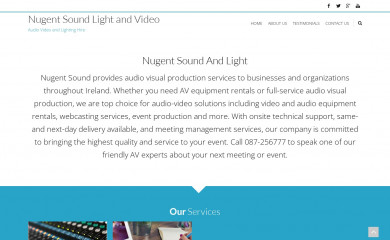 nugentsound.ie screenshot