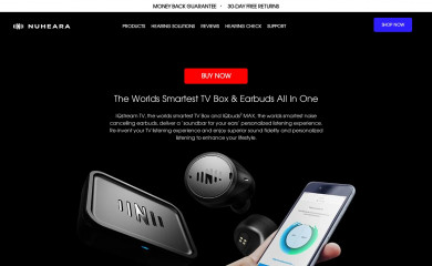 nuheara.com screenshot