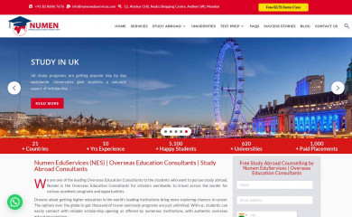 numeneduservices.com screenshot