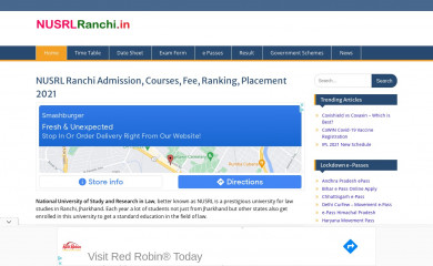 nusrlranchi.in screenshot