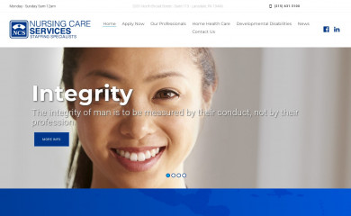 nursingcareservices.com screenshot
