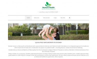 nurture-health.com.au screenshot