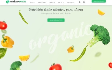 nutricion.com.bo screenshot