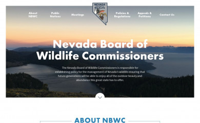 nvboardofwildlife.org screenshot