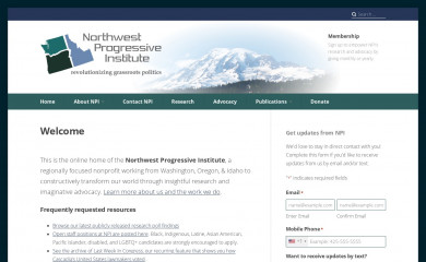 nwprogressive.org screenshot