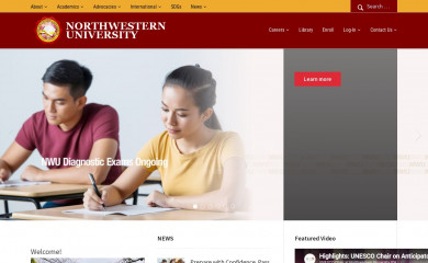 nwu.edu.ph screenshot