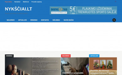 nyksciai.lt screenshot
