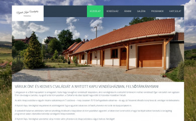 nyitottkapuvendeghaz.hu screenshot