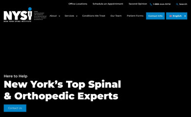 nyspine.com screenshot