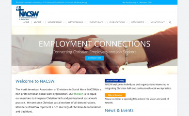 nacsw.org screenshot