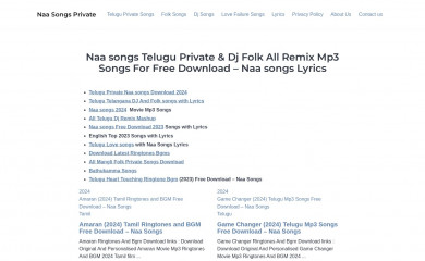 naasongslyrics.net screenshot