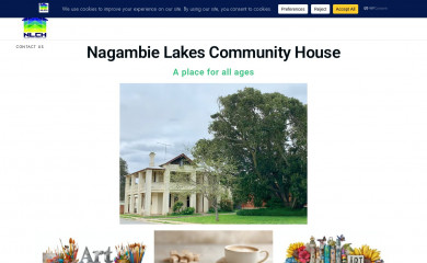 nagambielakescommunityhouse.org screenshot
