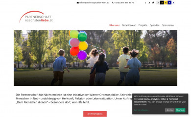 naechstenliebe.or.at screenshot