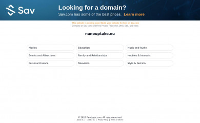 nanouptake.eu screenshot