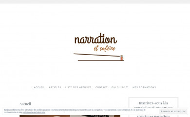 narrationetcafeine.fr screenshot