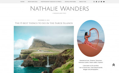 nathaliewanders.com screenshot