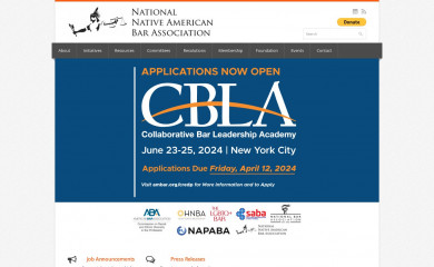 nativeamericanbar.org screenshot