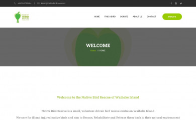 nativebirdrescue.nz screenshot