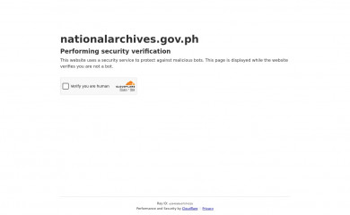 nationalarchives.gov.ph screenshot