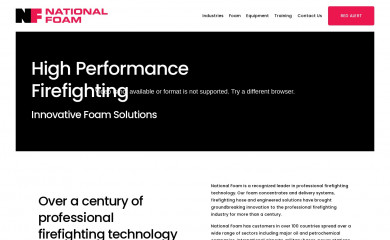 nationalfoam.com screenshot