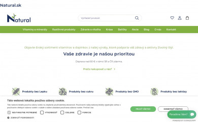 natural.sk screenshot
