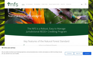 naturalforeststandard.com screenshot