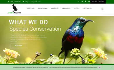 natureuganda.org screenshot