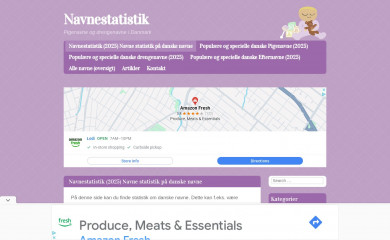 navnestatistik.dk screenshot