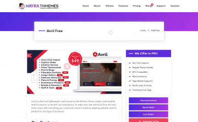 https://www.nayrathemes.com/avril-free/ screenshot
