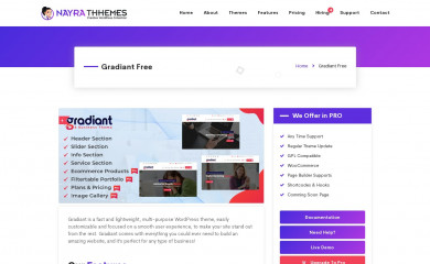 https://www.nayrathemes.com/gradiant-free/ screenshot