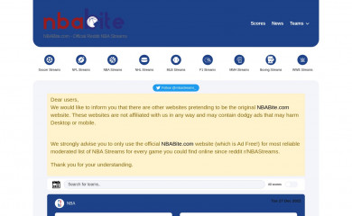 nbabite.com screenshot