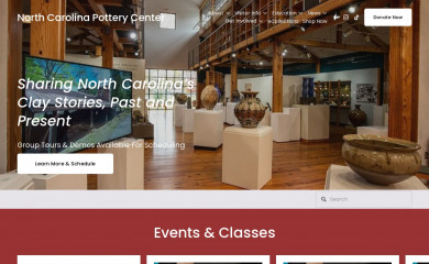 ncpotterycenter.org screenshot