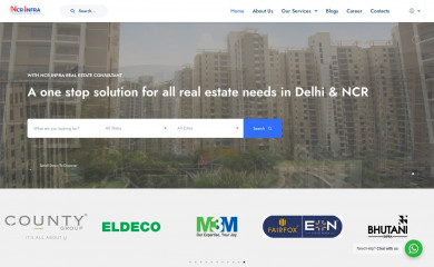 ncrinfra.com screenshot