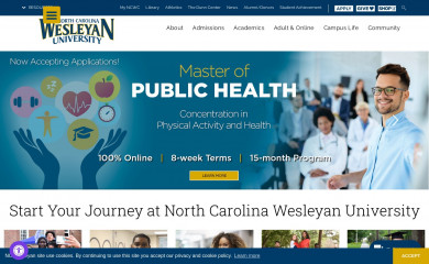 ncwc.edu screenshot