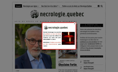 necrologie.quebec screenshot