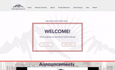 nebobaptist.org screenshot