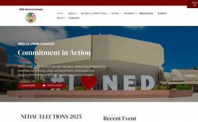 nedalumnicanada.org screenshot